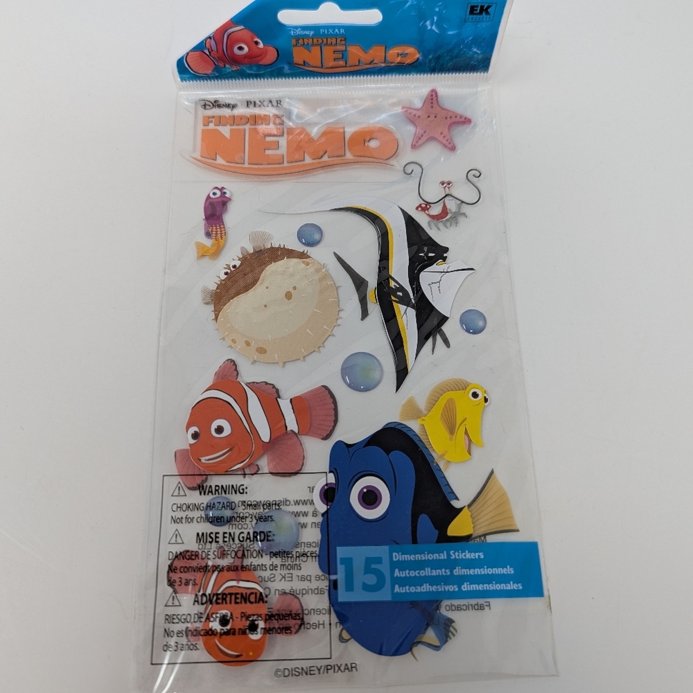 Disney Pixar Finding Nemo Stickers Dimensional EK Success Dory